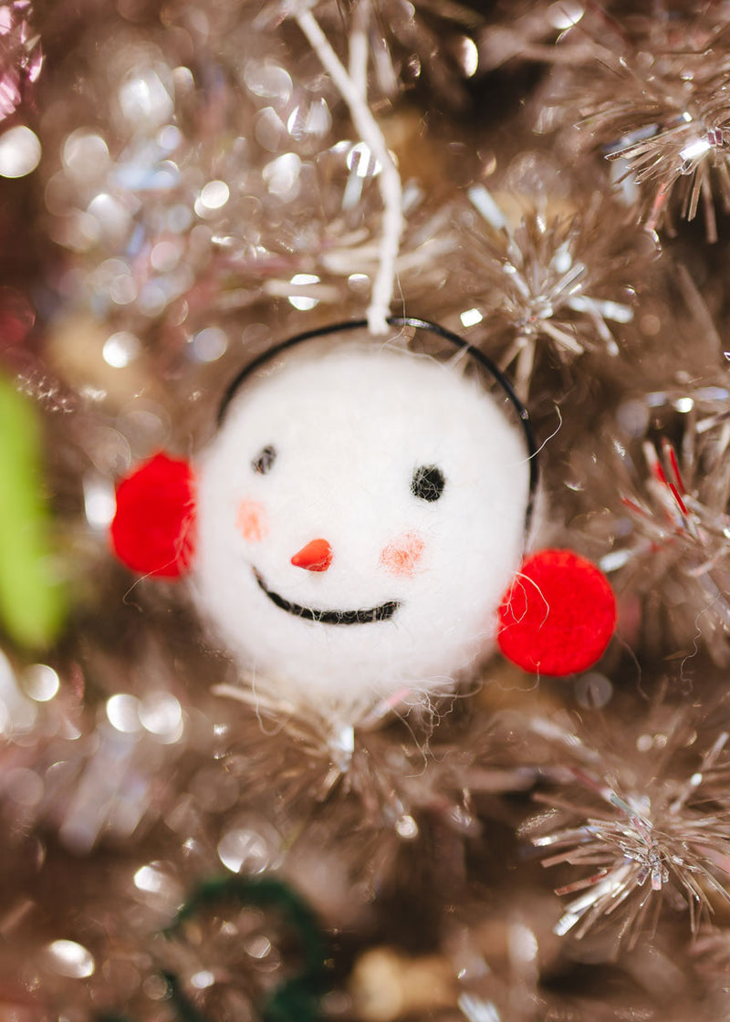 Snowman Head Ornament