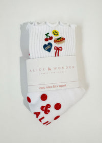 Chicago Icons Ruffle Pilates Sock