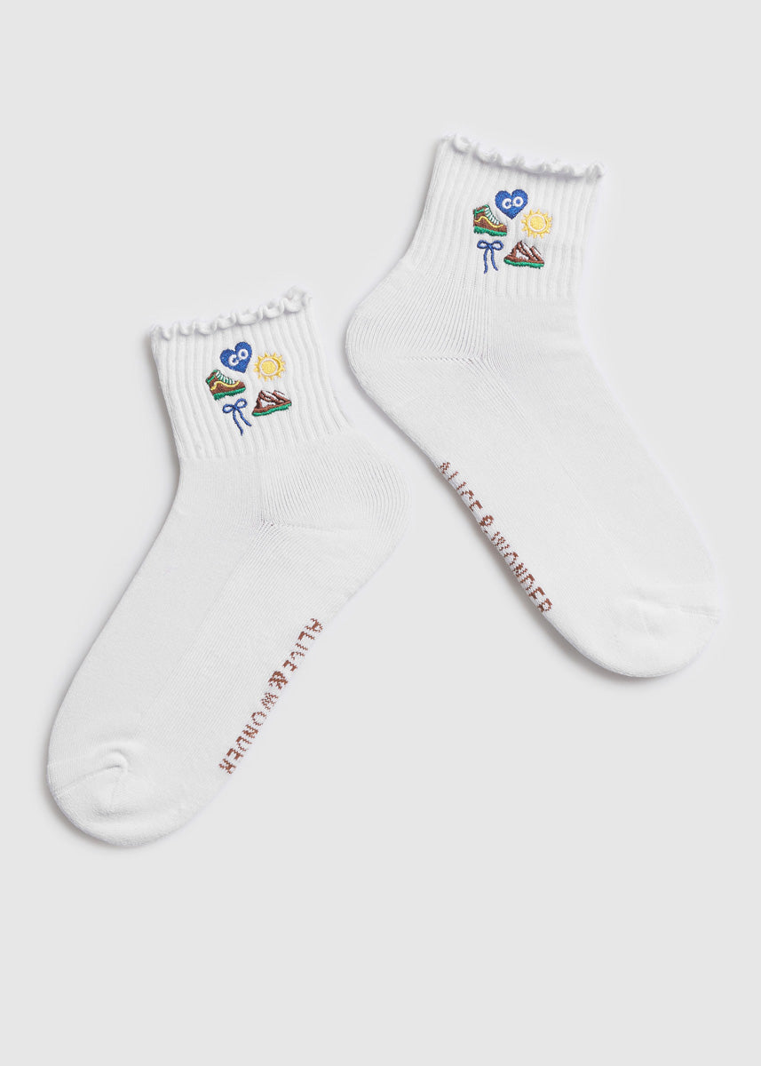 Colorado Icons Ruffle Sock