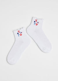 Boston Icons Ruffle Sock