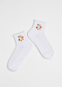 New York City Icons Ruffle Sock