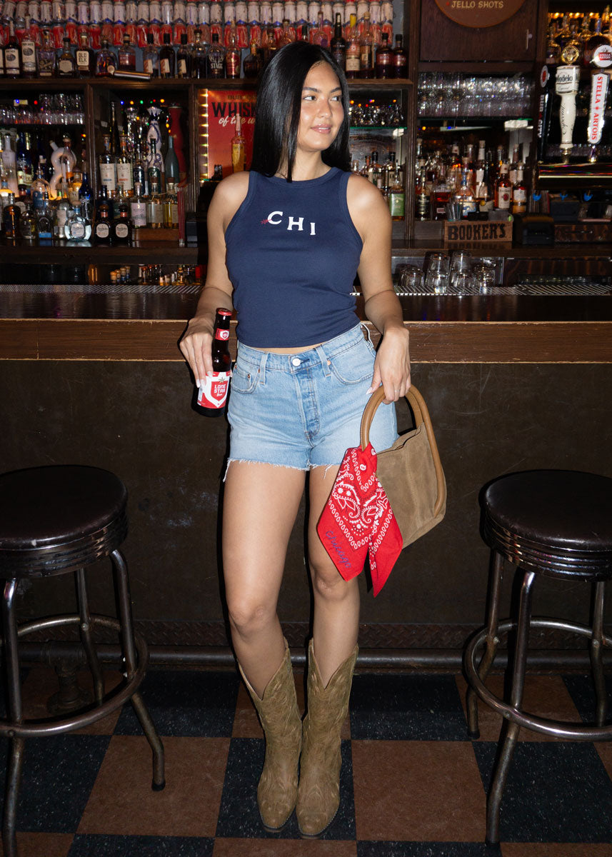 Chi Spurs Racer Tank