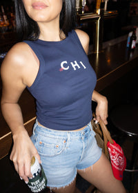 Chi Spurs Racer Tank