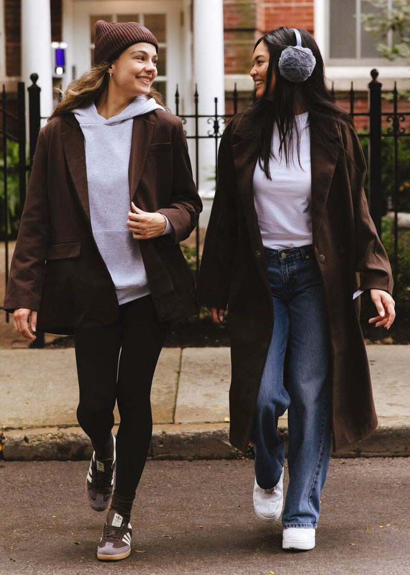 Adult Mad Hatter Ribbed Knit Beanie - Espresso