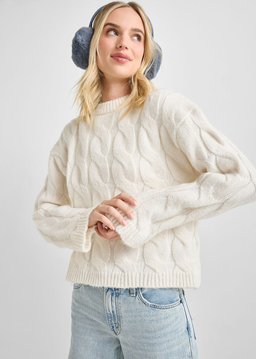 Mad Hatter Faux-Fur Earmuff - Steel Blue