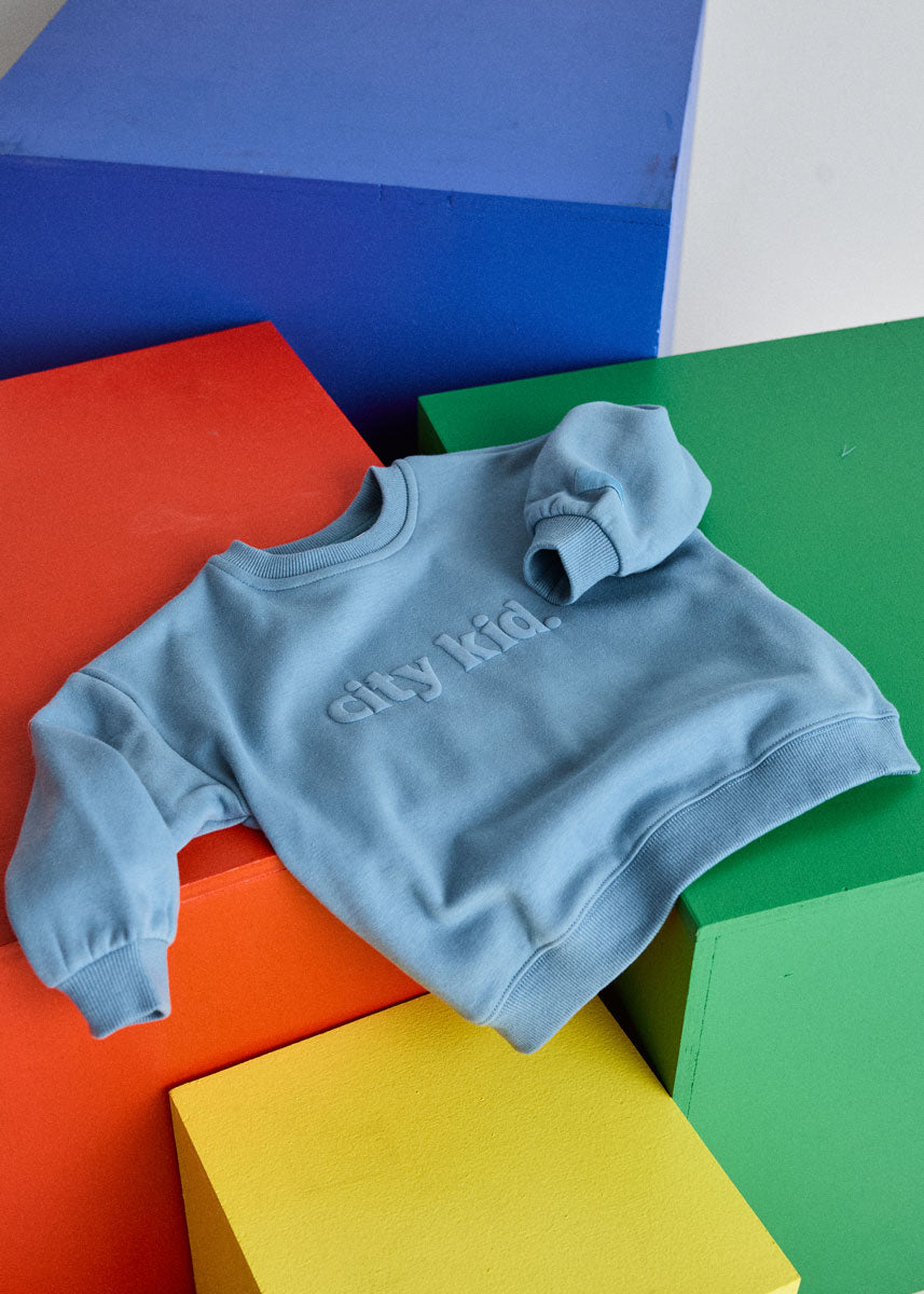 City Kid Oversized Sweatshirt - Storm