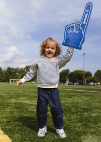 Chicago Football Striped Patch Sweatshirt