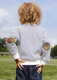 Chicago Football Striped Patch Sweatshirt