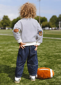 Chicago Football Striped Patch Sweatshirt