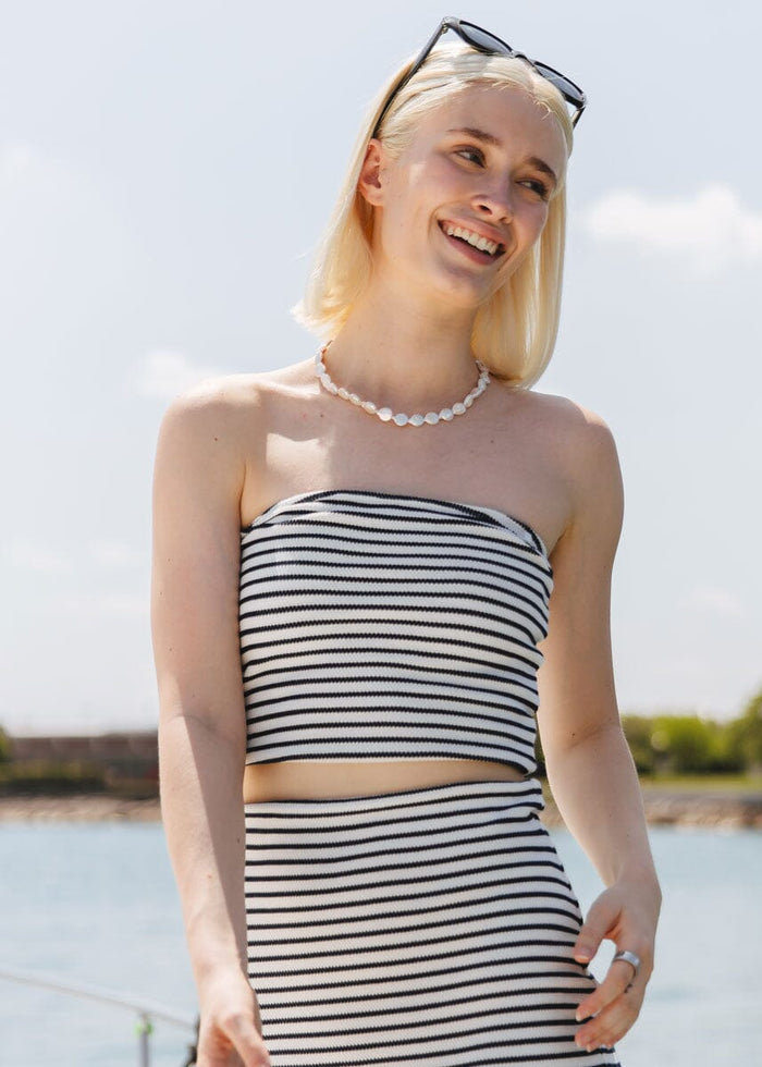 Caffari Stripe Tube Top - Eclipse
