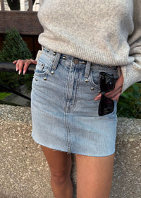 Skye Denim Mini Skirt - Apollo