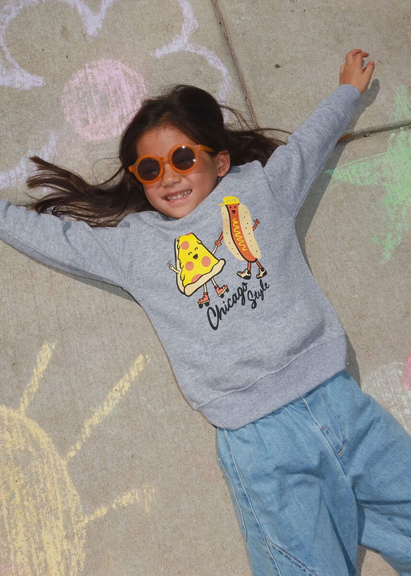 Chicago Style Toddler Sweatshirt - Heather Grey