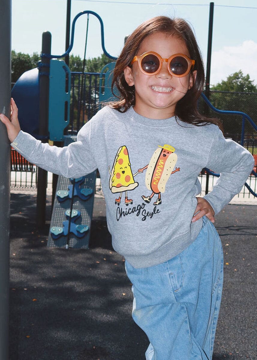 Chicago Style Toddler Sweatshirt - Heather Grey