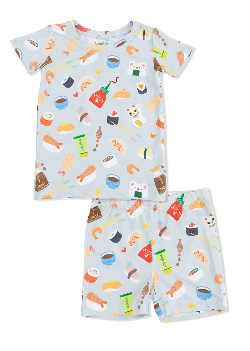 2-Piece Pajama Shorts Set - Sushi