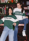 Chicago Collegiate Cursive Sweater - Green