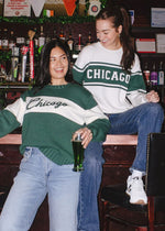 Chicago Collegiate Cursive Sweater - Green