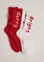 Bright & Merry Socks (2-Pack) - Haute Red