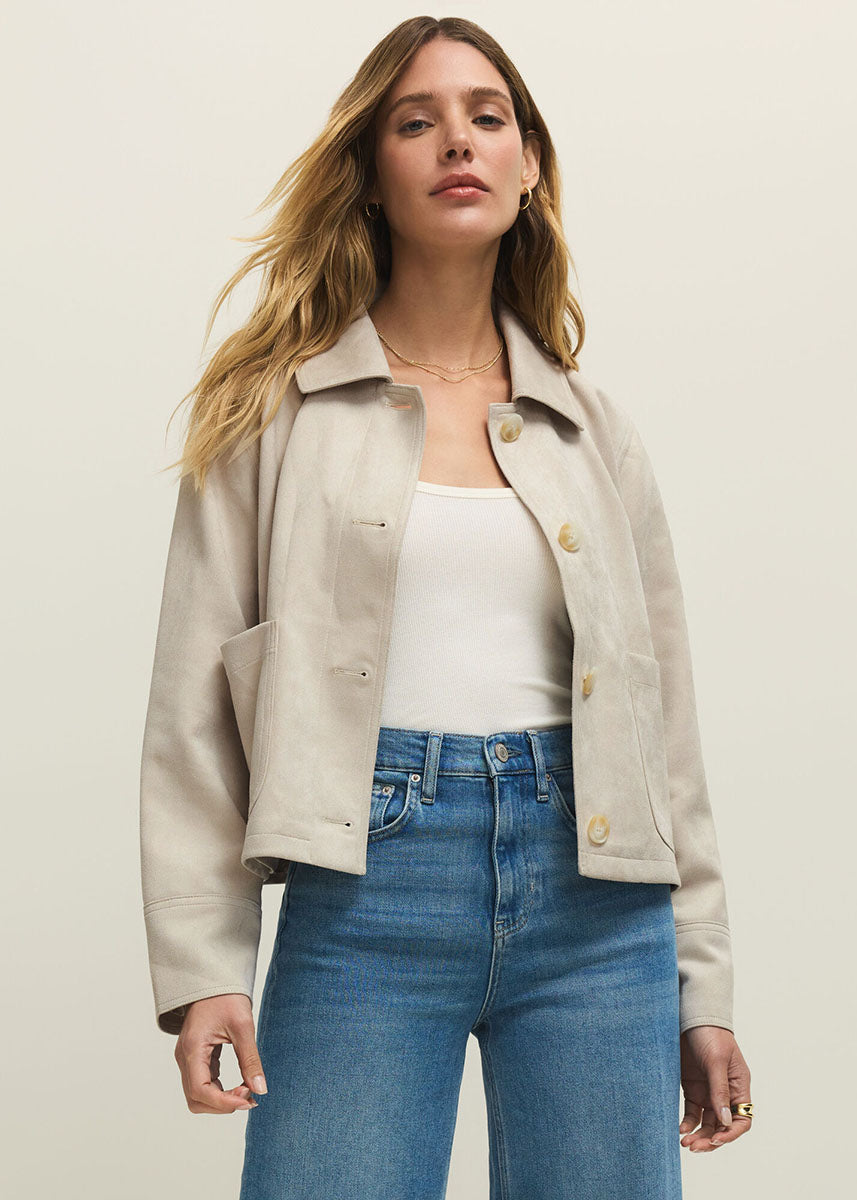 Dillon Suede Jacket - Crystal
