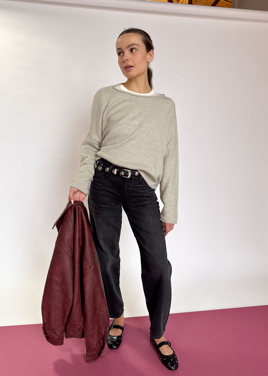 Easy Days Ahead Sweater - Heather Grey