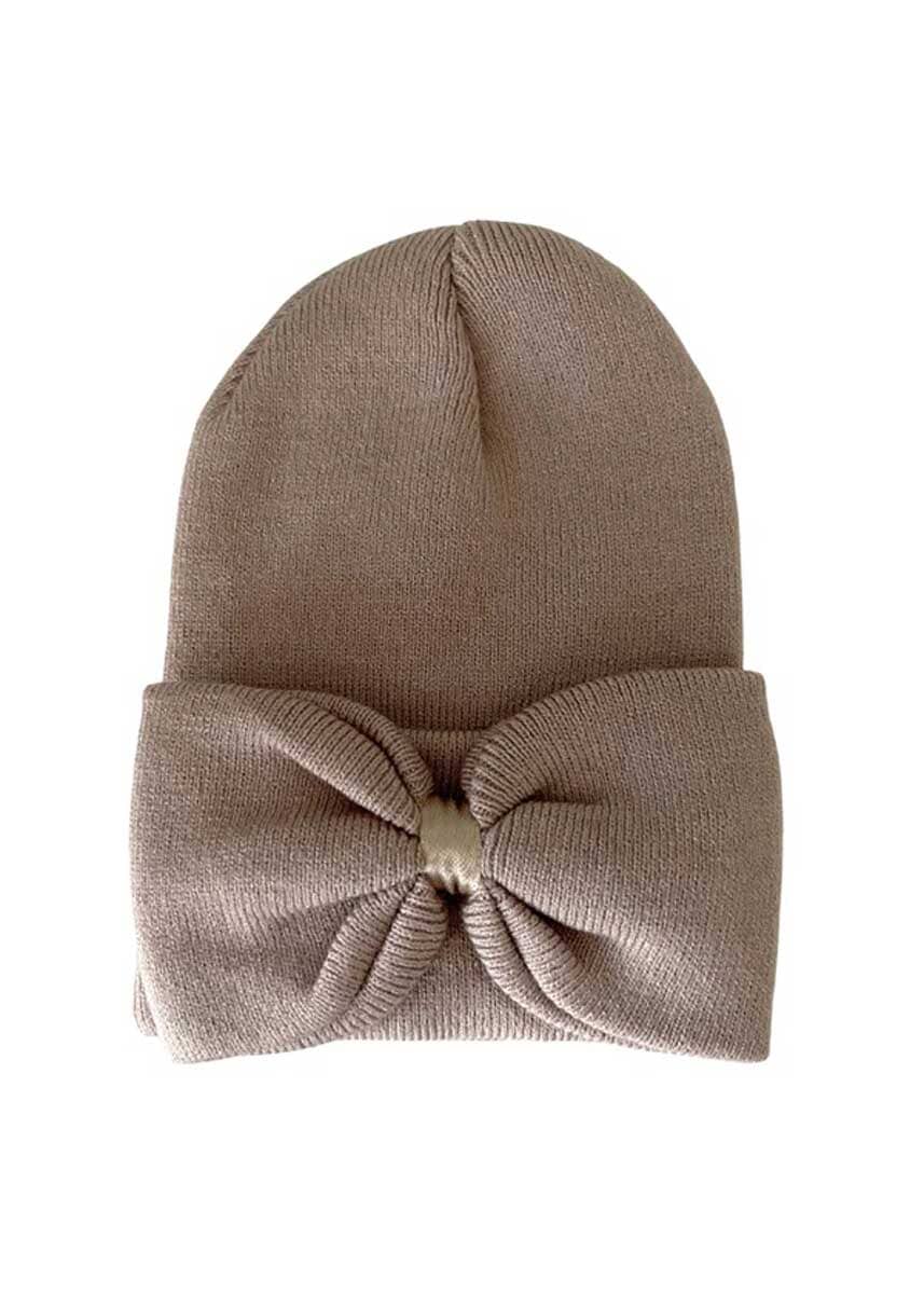 Baby's First Hat - Tan Bow
