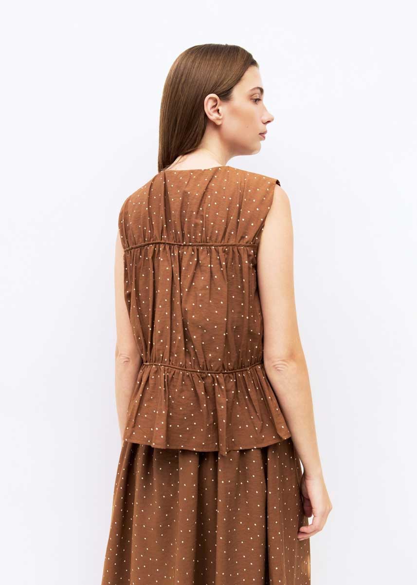 The Melinda Top - Brown