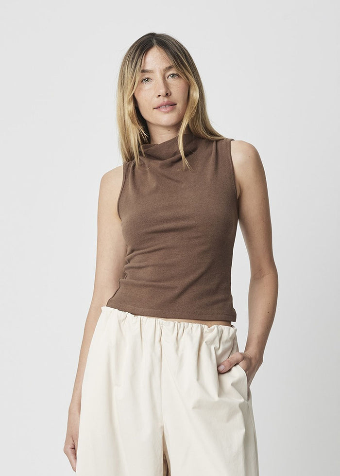 The Suzy Top - Brown