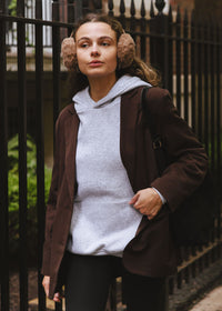 Mad Hatter Faux-Fur Earmuff - Taupe