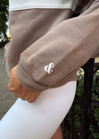 Chicago Oversized Rugby Sweatshirt - Taupe