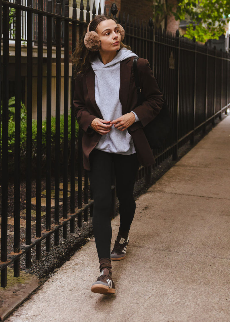 Mad Hatter Faux-Fur Earmuff - Taupe