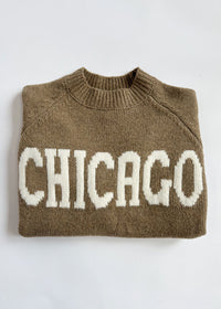 Chicago Crop Sweater - Taupe