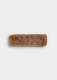 Mad Hatter Faux-Fur Headband - Taupe