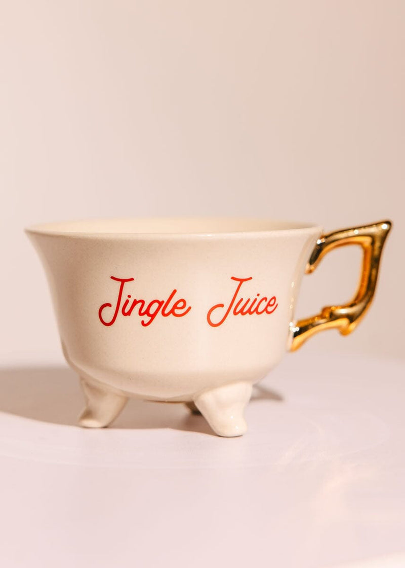 Stoneware Footed Teacup - Jingle Juice