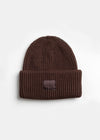 Adult Mad Hatter Ribbed Knit Beanie - Espresso