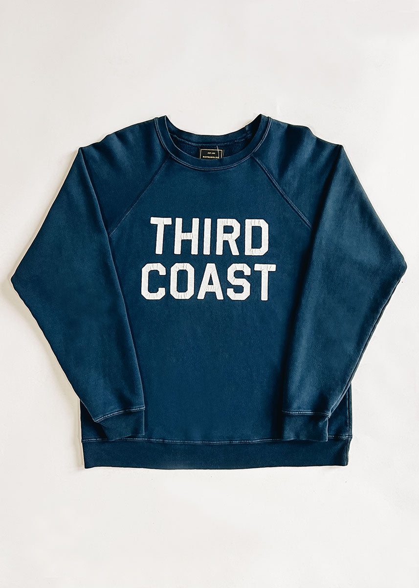 Third Coast Vintage Print Crewneck - Vintage Navy