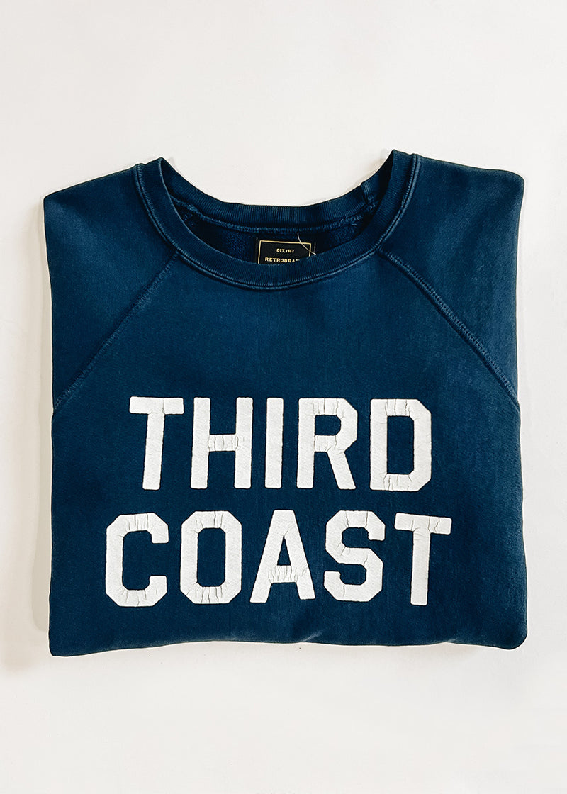 Third Coast Vintage Print Crewneck - Vintage Navy
