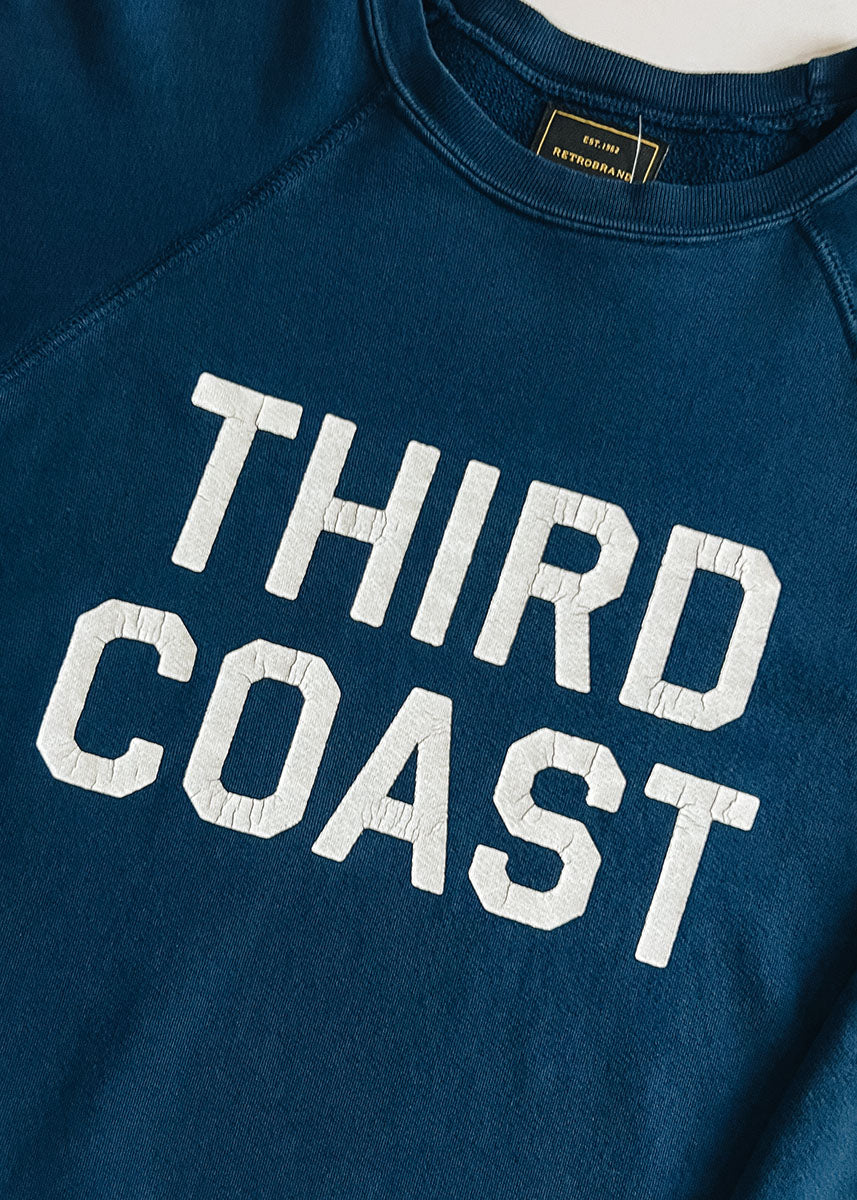 Third Coast Vintage Print Crewneck - Vintage Navy
