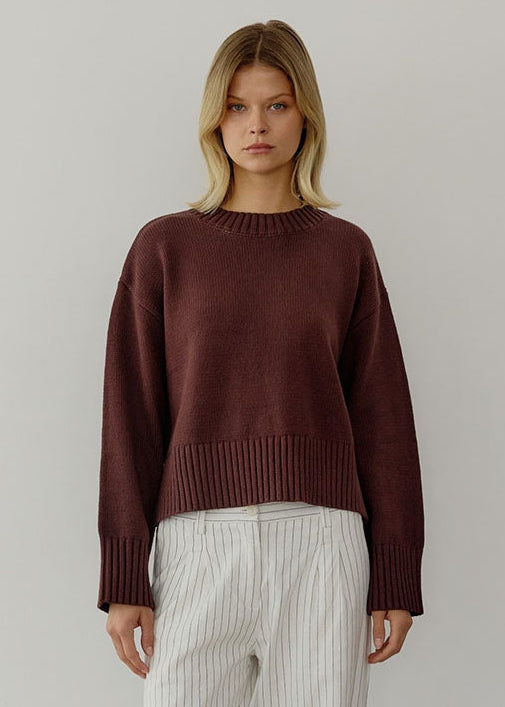 The Asher Sweater - Brown