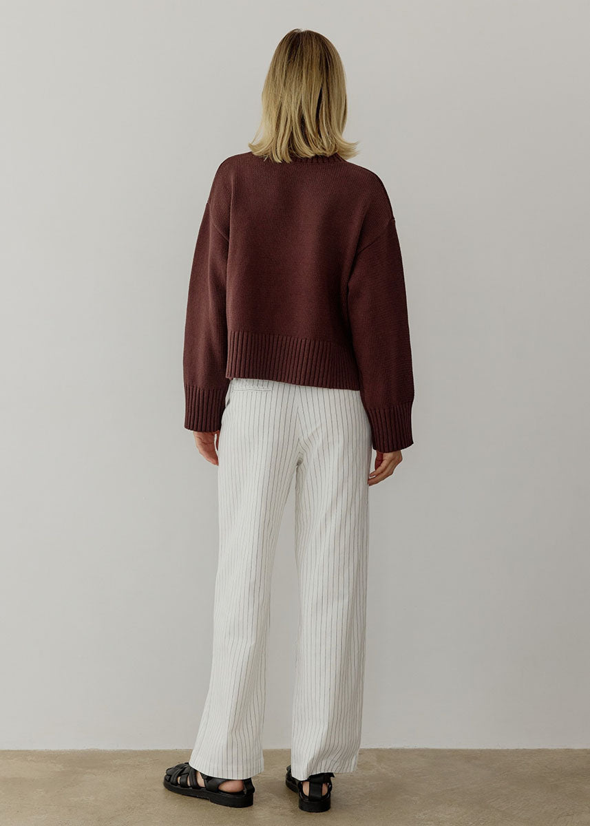 The Asher Sweater - Brown