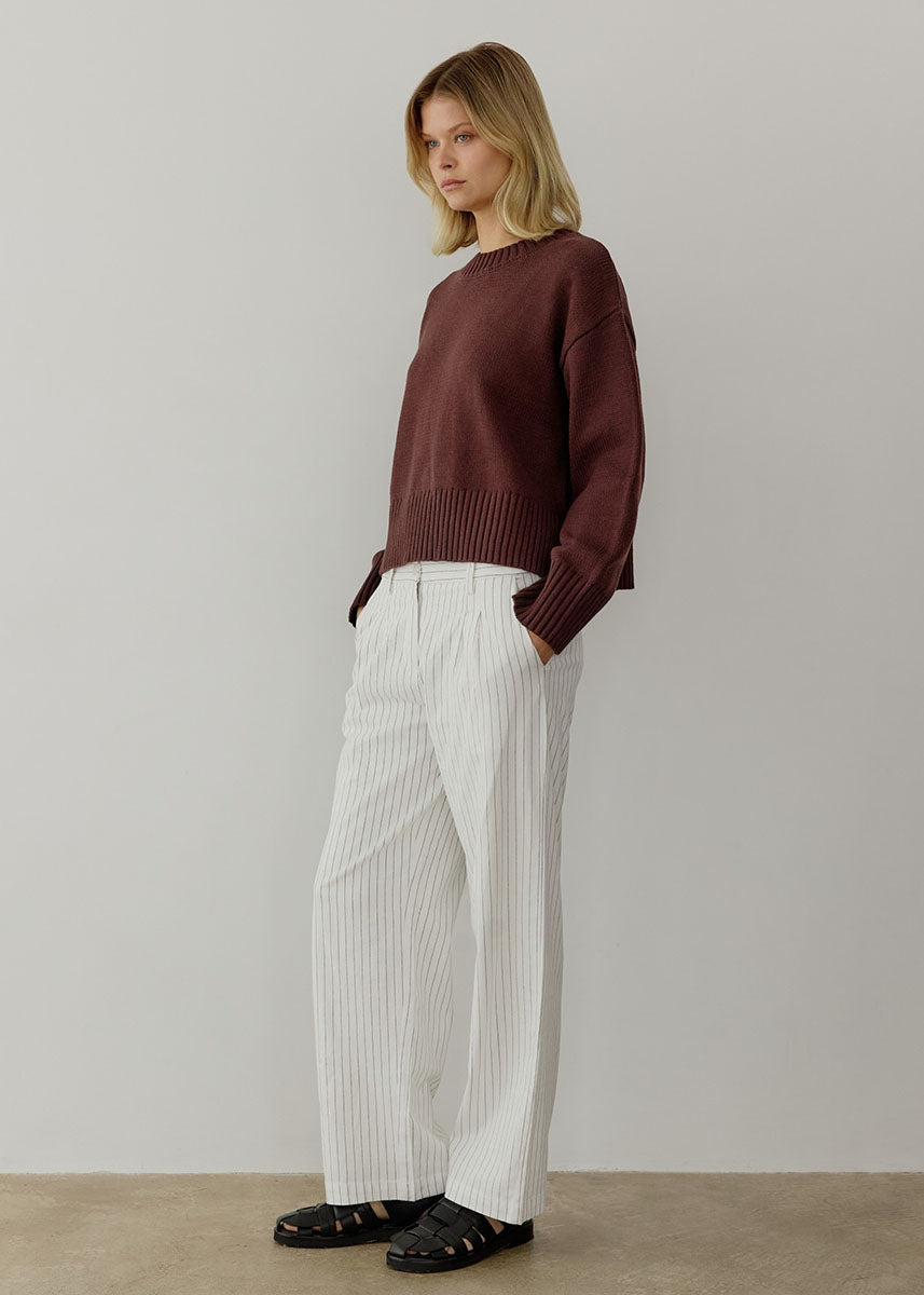 The Asher Sweater - Brown