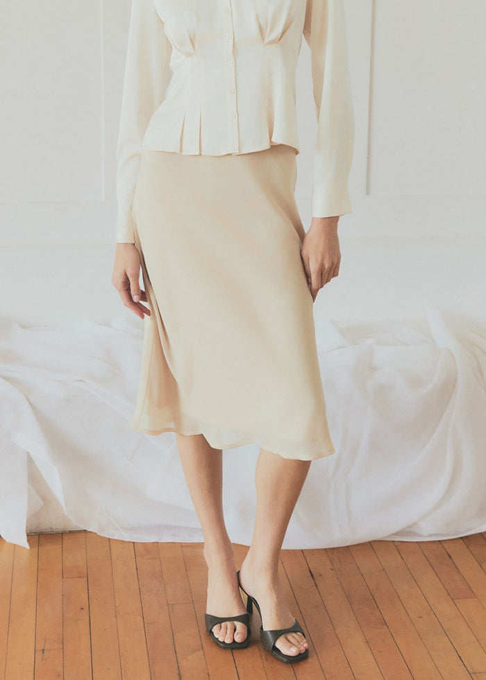The Moya Skirt - Ivory