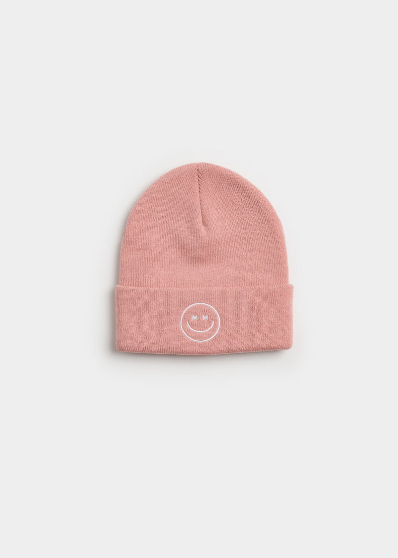 Toddler Mad Hatter Smiley Cuff Beanie - Pink