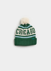 Toddler Mad Hatter Chicago Pom Beanie - Emerald