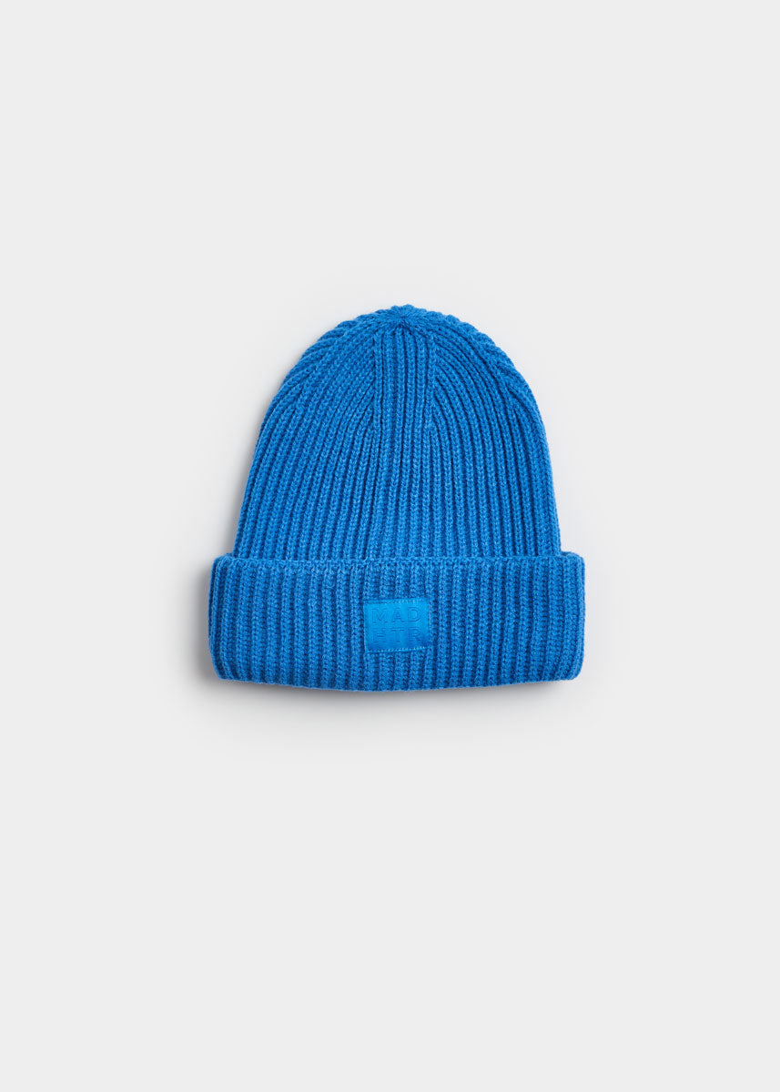 Toddler Mad Hatter Ribbed Knit Beanie - Cobalt