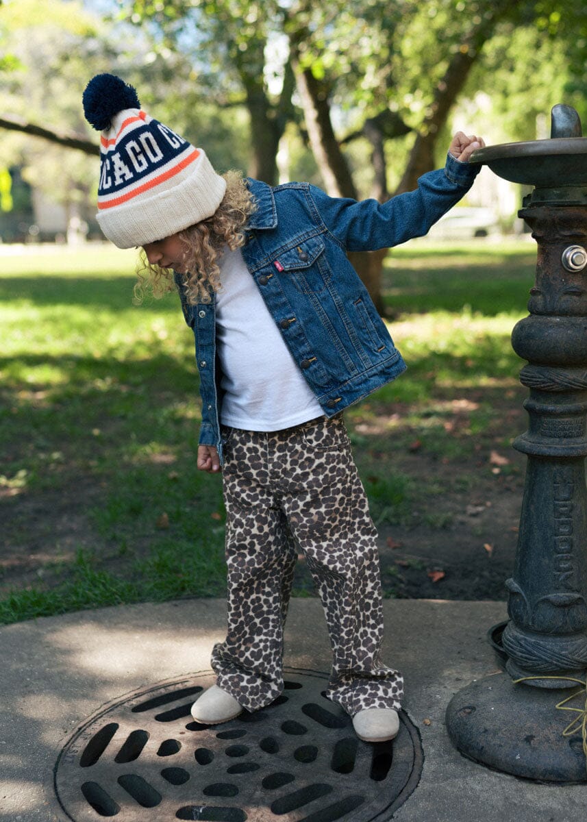 MAD HTR Chicago Varsity Beanie - Toddler - Navy & Orange