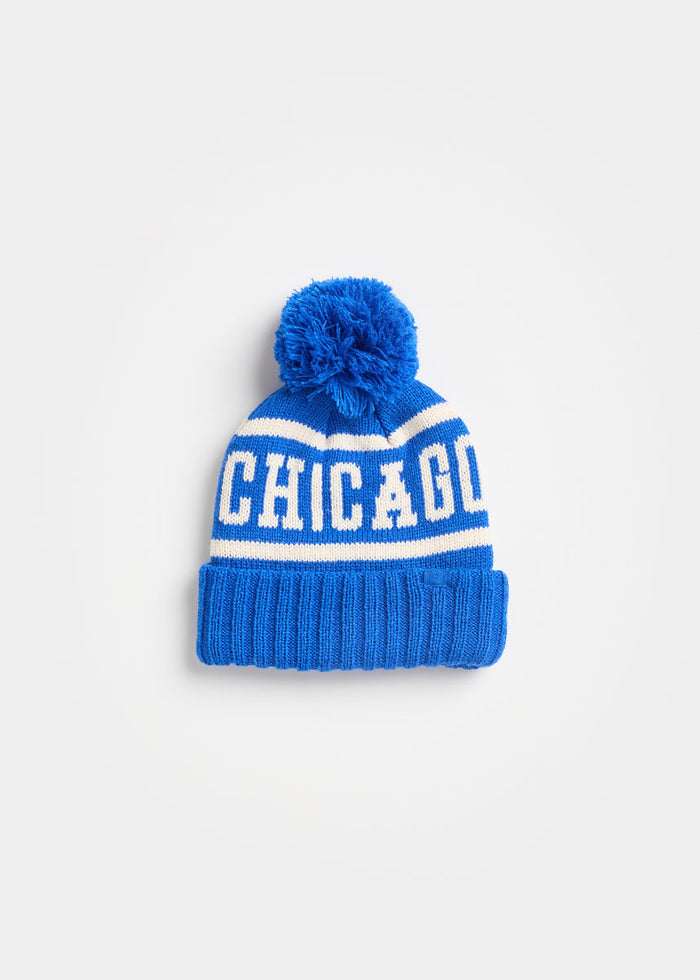 MAD HTR Chicago Pom Beanie - Toddler - Cobalt