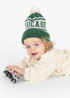 Toddler Mad Hatter Chicago Pom Beanie - Emerald