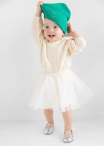 Toddler Mad Hatter Smiley Cuff Beanie - Kelly Green/Sky