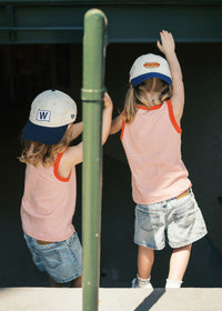 Toddler Cubs Baseball W Flag Dad Hat - Ivory & Navy
