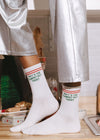 Todd & Margo Long Crew Socks - Ivory