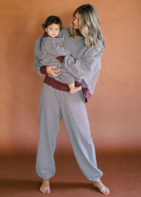 Julian Adult Set - Dust Blue Stripe
